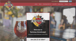 Desktop Screenshot of factotumbrewhouse.com